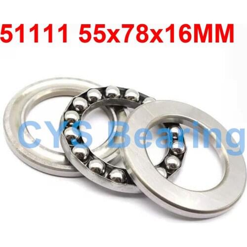 1PC Plane Thrust Ball Bearing 51111 55xx78x16MM
