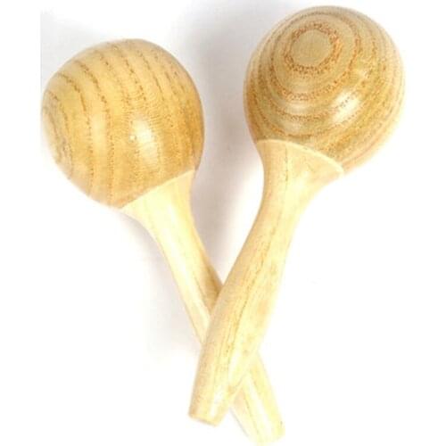 2pcs/lot Orff Instruments Wooden Sand Hammer Children Percussion Toys Kindergarten Early Learning Teaching aids Toys