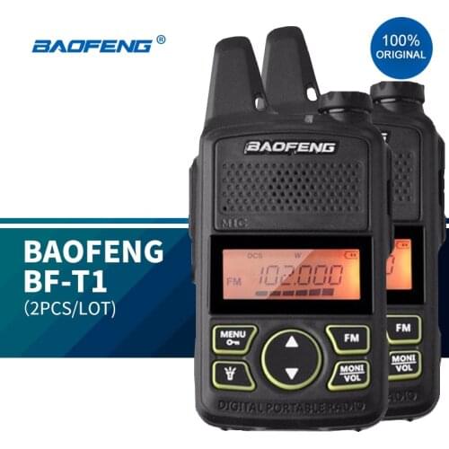 2020 baofeng t1 walkie talkie mini 2PCS BAOFENG BF-T1 Mini kids Walkie Talkie Radio Station UHF Child Woki Toki HF Transceiver