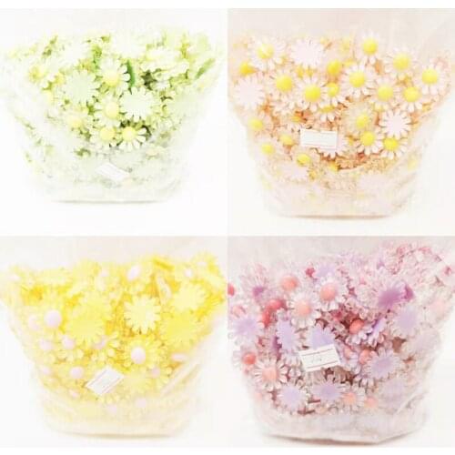 500 pieces 20mm diy acrylic korea flowers paster beads.for woman children hairclip head earring jewelry making accessories 2021