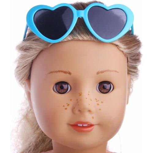 Doll clothes accessories fashion style sunglasses fit for 18Inch American Doll&43cm Baby Doll