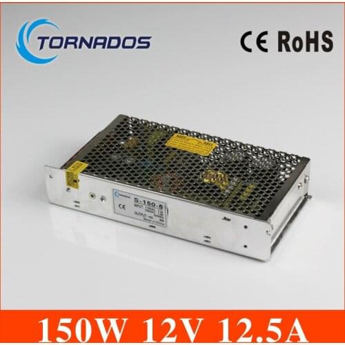 Free shipping 150w 12v AC 110V 220V to DC 12V 12.5A 150W Voltage Transformer Switch Power Supply for Led Strip & Led billboard