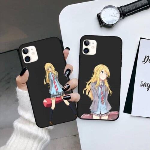 Japan Anime Your Lie in April Phone Case for iPhone 7 8 11 12 Pro X XS XR Samsung A S 6 7 9plus 10plus 21s 71