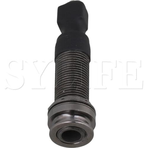 Black Plastic Pickup Jack Socket 2.5MM Hole Diameter for Acoustic Guitar