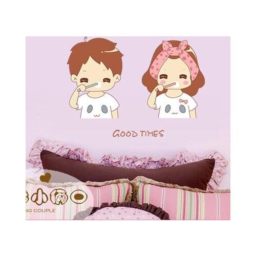 DIY Sweet lover Wedding Room Decoration Wall Sticker Bathroom Mirror Home Decor Wall Decal Stickers Wallpaper Poster Mural