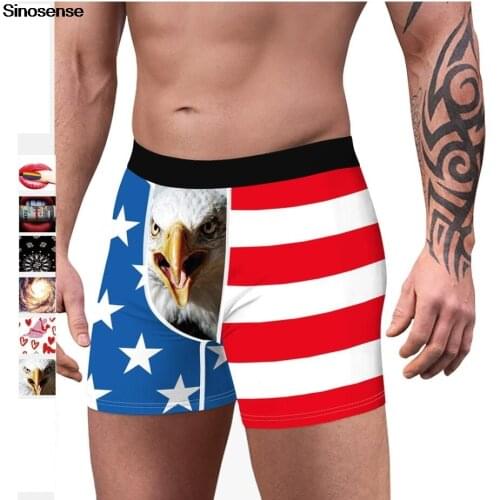 Mens Underwear Man Boxer Breathable Sexy Youth Boxers Shorts 3D Funny Printed Male Underpants Panties Comfortable Boxers Hombre