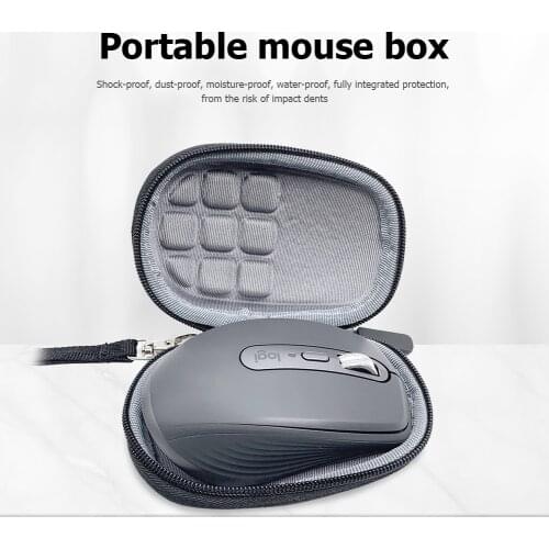 Wireless Mobile Mouse Travel Bag Portable Carrying Case EVA Waterproof Storage Bag for Logitech MX Anywhere 3