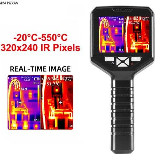 DP-22 Infrared Thermal Imager -10~450°C Industrial Thermal Imaging Camera Handheld USB Infrared Thermometer 320x240 Resolution
