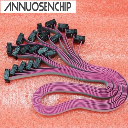 FC-10P USBISP JTAG AVR 10Pins 2.54mm Pitch FC10P-10P Gray cable Length about 50CM