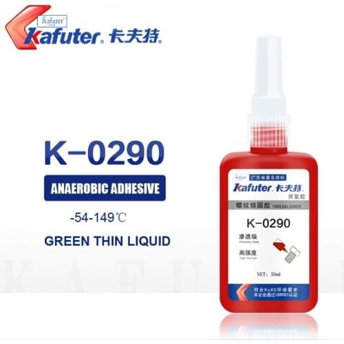 Hot sale kafuter K-0290 50g high permeability anaerobic adhesive high-strength thread locker