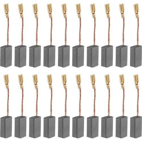 Carbon Brush 20Pcs Replaceable Great Conductive Carbon Brush for Electric Motor Drill 100 5816mm