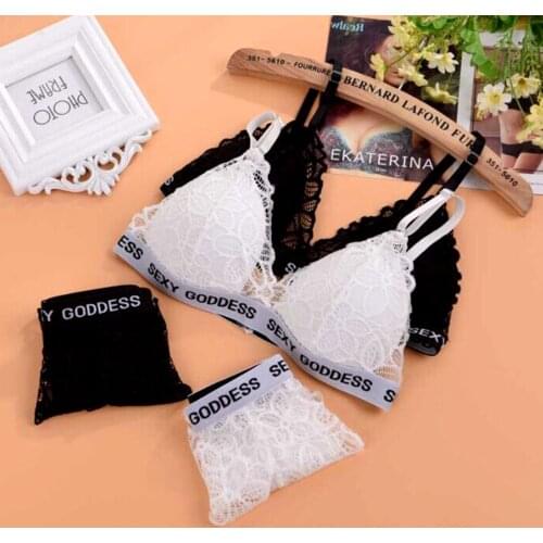 2 Pcs Fashion sexy Womens Smock Women Sissly Lace Sexy Deep V Lingerie Straps Bra and Panty Set Babydoll Bustier Sleepwear