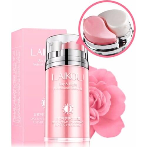LAIKOU Rose Oil Day Night Nursing Elastic Eye Cream Formula Desalination Wrinkles Cream Professional Drop Shipping Wholesale