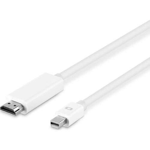 Best quality Thunderbolt Mini DP to HDMI 4K cable 6ft 2.0M mini DP 1.2 male to HDMI 4K for apple macbook pro air mini