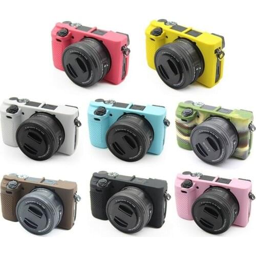 Soft Silicone Skin Case Bumper Armor Bag Camera Cover Protector For Sony Alpha A6300 A6400A6100 Camera Bag Protective Body Cover