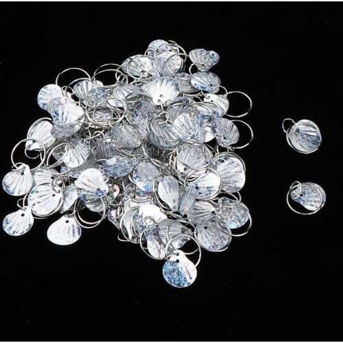 Set of 100 Hair Rings Metal Dreadlocks Beads Shell Hair Pendants Decorations