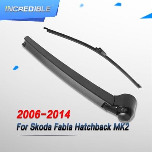 INCREDIBLE Rear Wiper & Arm for Skoda Fabia Hatchback MK2 2006 2007 2008 2009 2010 2011 2012 2013 2014 2015 2016 2017