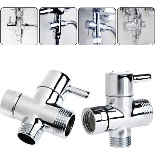 New T-adapter 3 Ways Valve for Diverter Bathroom Toilet Bidet Sprayer Shower Head Durable