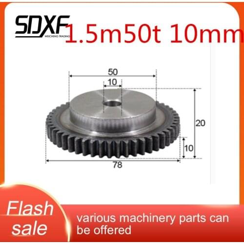 Pc1.5 mold belt gear with 10 teeth to 18 teeth, 6/8/10/12mm straight gear convex gear