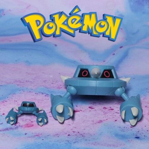 Genuine Bulk Pokemon Large Movable Metang Ornament Model Hand-run Gift Box Gift Figure Hand-made
