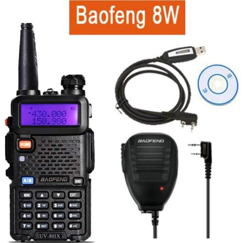 Baofeng UV-5R 8W Walkie Talkie UV8HX Dual Band Ham Radio,Sister Baofeng Cable UV82 UV-82 radio comunicador profissional GT-3
