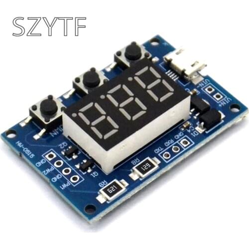 DC 5-30V Micro USB 5V Power Independent PWM Generator 2 Channel Dual Way Digital LED Duty Cycle Pulse Frequency Board Module