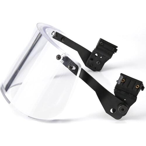 Bulletproof Visor Ballistic Shield for FAST Tactical Helmet Bullet proof Glass For Helmets