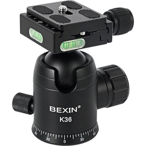 360 degree Tripod Ball Head Panorama Ball Head Camera Mount Stand Head Shooting Scope Optical Gear for Point DSLR Camera K36