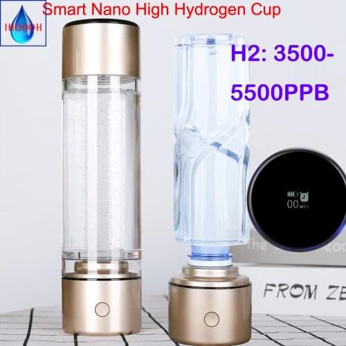 Smart MRETOH Nano High Rich Hydrogen Generator Super Antioxidants Ionizer ORP Alkaline H2 Water Bottle/Cup Gifts for Girls