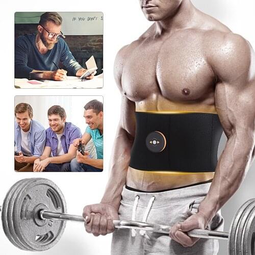 Abdominal Muscle Trainer Toning Belt Vibration Fitness Massager Slimming Belts Electric Muscle Stimulator Trainer Waist Support