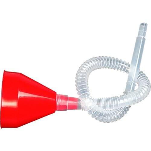 Universal Flexible Light Weight Car Motorcycle Truck Vehicle Plastic Oil Filling Funnel With Soft Pipe