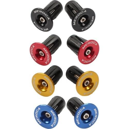 1 pair Bike Grip Handle Bar End Cap Aluminium Alloy MTB Handlebar Grips Plugs Caps for Bicycle Handlebar Accessory