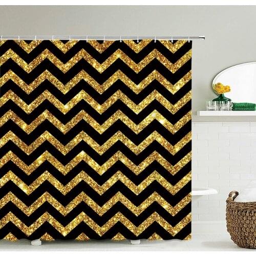 Geometric Pattern Bath curtain Waterproof Shower Curtains Modern simplicity 3d Printed Bathroom Curtain Bath Screen Home Decor