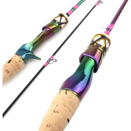 1.68M ul power Slow Spinning Fishing rod Lure Rod Fishing Tackle Solid Tip pole Lure Weight 3-7g Carbon Colorful pole pesca