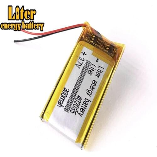 10pcs 3.7V,300mAH,402035 Polymer lithium ion / Li-ion battery for TOY,POWER BANK,GPS,mp3,mp4,cell phone,speaker