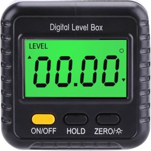 360 Degree Digital Protractor Magnetic Inclinometer Level Box Gauge Angle Meter Finder Base Electronic Measuring Tools