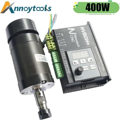400W Brushless Motor 12000RPM CNC Engraving machine Spindle NVBDH+ DC Brushless Drive Spindle Drive