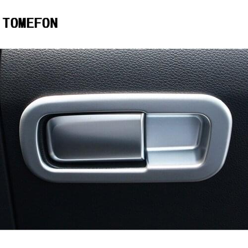 ABS Chrome FOR HONDA URV UR-V Car Glove Storage Box Lock switch Cover Trim Decoration Frame Cover