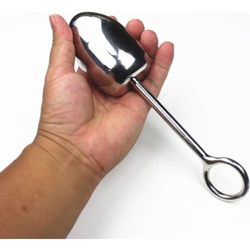9 Sizes Stainless Steel Anal Plug Smooth Butt Stopper Big Anus Bead Dilator Ball Removable Bar +Handle HH8-1-50