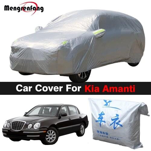 Full Car Cover For Kia Amanti Auto Outdoor Indoor Sun Anti-UV Rain Snow Fog Protection Dustproof Cover