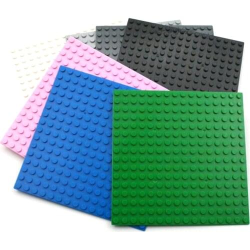 16x16 Dots BaseplateThin Bricks Building Blocks Plastic 16*16 Dots Base Plate MOC Figure Model Assemble Toys for Children 91405