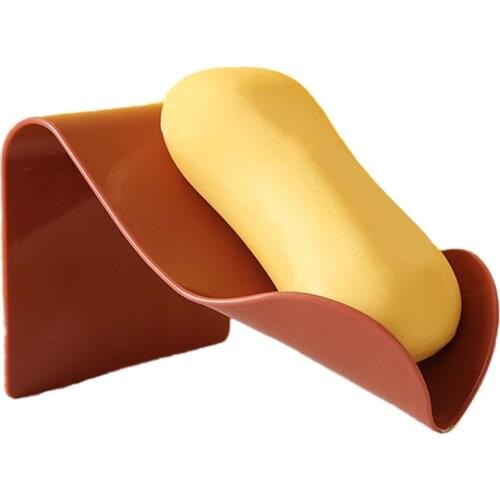 Seamless Wall-Mounted Hole-Free Soap Holder Bathroom Drainage Storage Rack Box