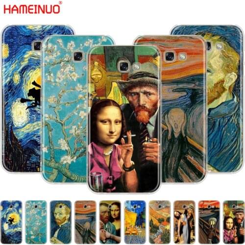 HAMEINUO Van Gogh Star funy cell phone case cover for Samsung Galaxy A3 A310 A5 A510 A7 A8 A9 2016 2017 2018