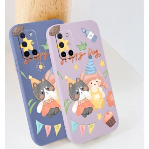 Celebrating Girl Phone Case For Oneplus 8t 9 9pro 9r pro Liquid Silicone Cover
