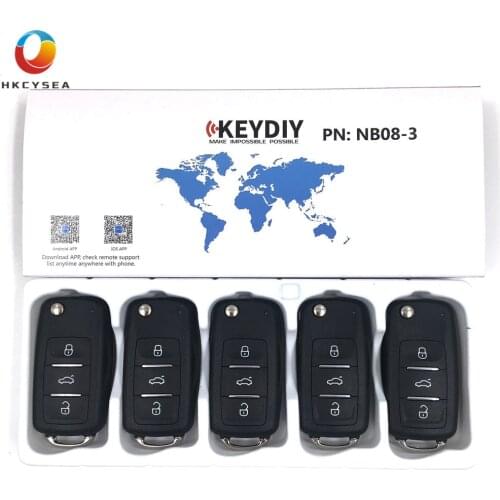 HKCYSEA 5/10/15PCS/LOT NB08 3 Button NB Series Universal Multi-functional Remote Control for KD900 URG200 KD-X2 Key Programmer