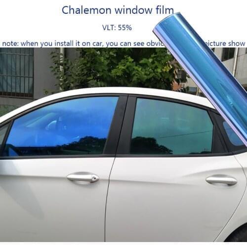 HOHOFILM 50cm*200cm UV PRoof 55%VLT Chameleon Window fILM Car Window Tint Solar Tint Film Window Glass Film 20''X78.74