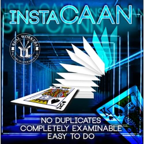 InstaCAAN BLUE or Red Gimmicks Card Magic and Trick Decks Close Up Performer Beginner Magic Props Illusions Street Magia