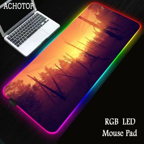 Firewatch Keyboards Table Mat XL Gaming mousepad Deep forest Desk Mat Free Shipping Large Mouse Pad Keyboard Office RGB Mousemat