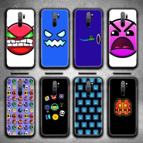 Top Game Geometry Dash Phone Case for Redmi 9A 9 8A 7 6 6A Note 9 8 8T Pro Max K20 K30 Pro