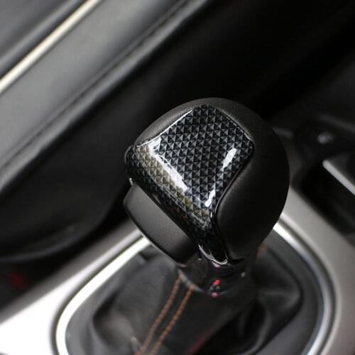 Color My Life Car Gear Shift Knob Protective Cover Head Knob Trim Sticker for Jeep Compass 2017-2020 Renegade 2015-2020 AT